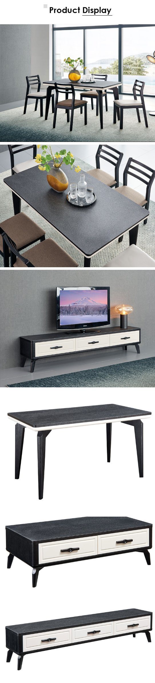 New Design Furniture Glass TV Stand End Table Dining Table