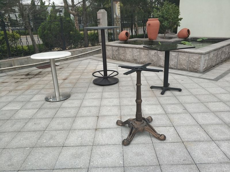 Round Mild Steel Table Legs Restaurant Table Colorful Hospitality Furniture