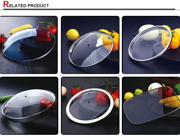 Glass Chafing Dish Cover Cast Iron Cookware Set Lids Parts