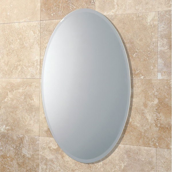 Round Frameless Mirror, Frameless Mirror for Bathroom