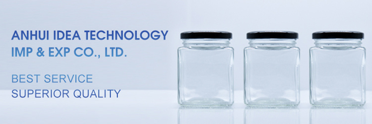 Factory Supply 730ml Square Shape Glass Storage Jar/Glass Storage Bottle
