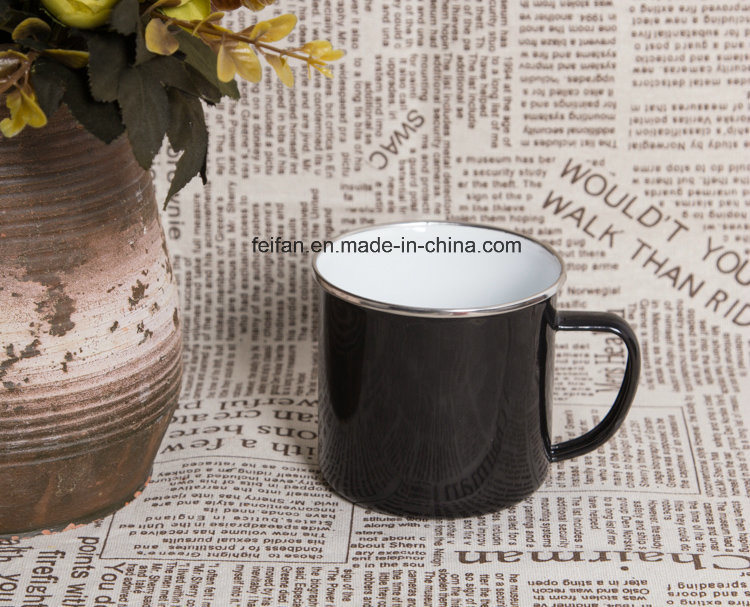 Black Enamel Mugs Metal Coffee Cup/Mug