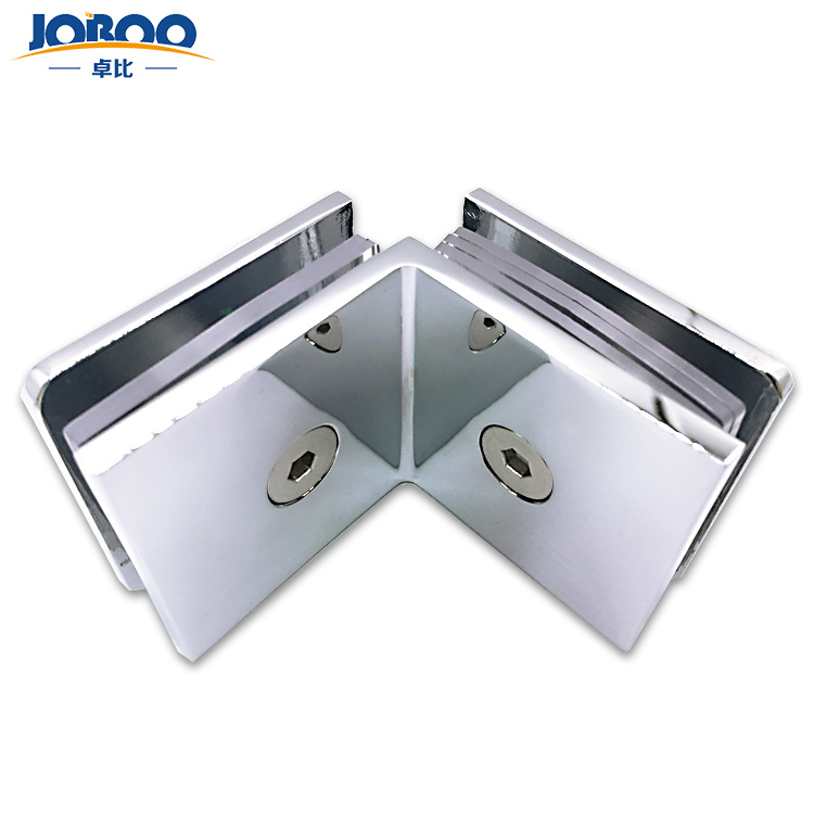 Widely Used High Quality Custom Brass Corner Bathroom Clip Glass Door Clamp