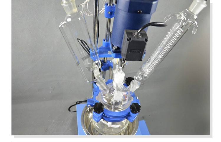 Desktop Single Layer Glass Reactor 5 Liter for Sale