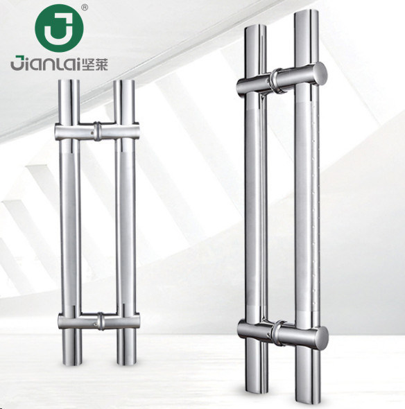 Rectangle Shaped Pull Handle Stainless Steel Glass Door Pull Handles