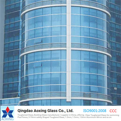 Light/Dark Blue Color/Colored/Tinted Reflective Glass for Building/Window