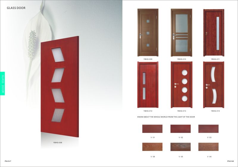Ideas High Quality MDF PVC Glass Door