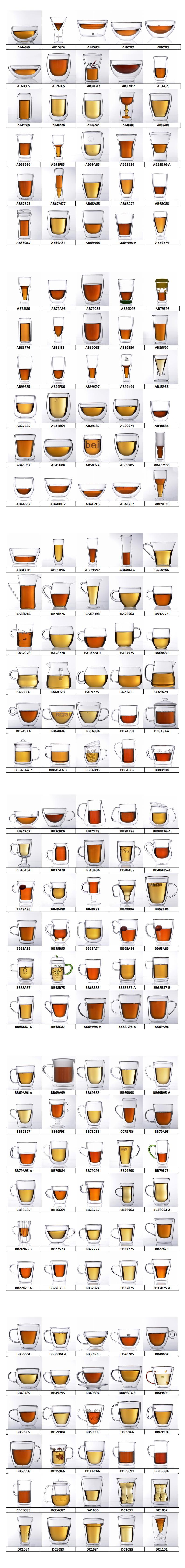 AB48885 Double Wall Glass Coffee Tea Beer Glass Cups & Mugs