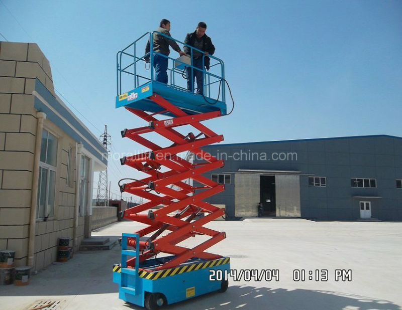 10m Self Propelled Scissor Table Lift for Aerial Working