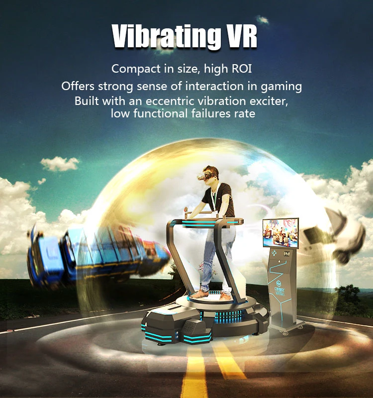 Shopping Mall Electric Virtual Reality 9d Vr Glasses / New Generation Blank Vr Vibrating Simulator