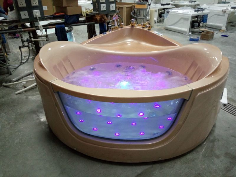 Modern Design with Computer Control Panel Massage Indoor Whirlpool Bathtub
