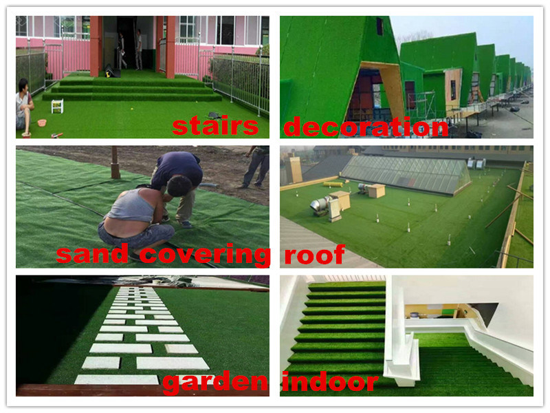 Kindergarten Colorful Colorful Synthetic Rainbow Children Playground Artificial Grass Turf