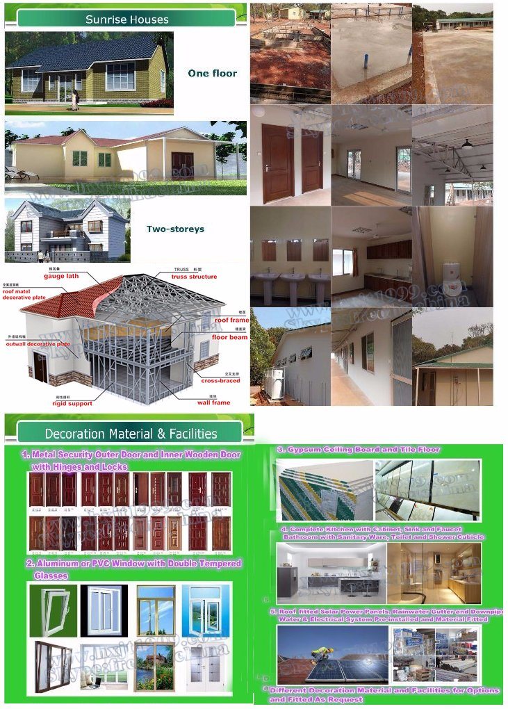 Economical Strong and Cheap Foaming Concrete Prefabricated House and Villa