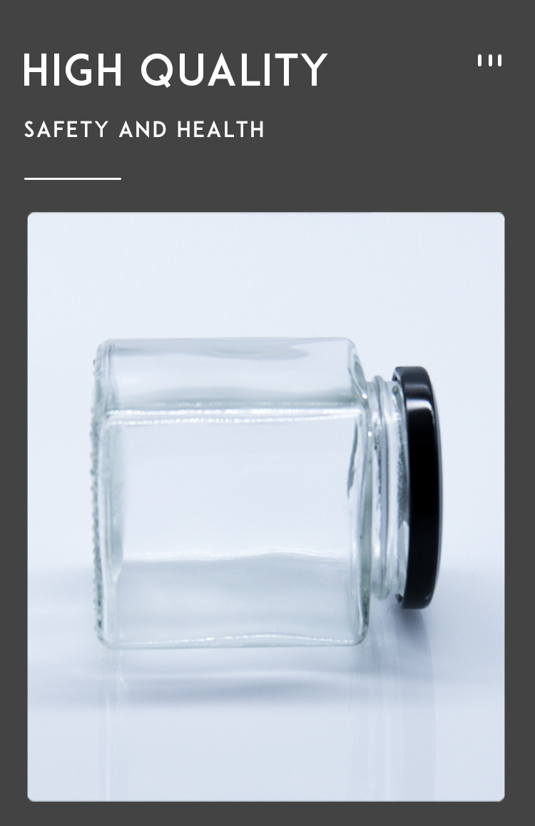 Factory Supply 730ml Square Shape Glass Storage Jar/Glass Storage Bottle