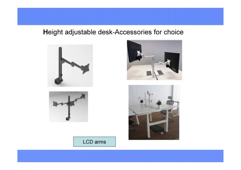 Manually Operated Height Adjustable Sit and Stand Office Desk