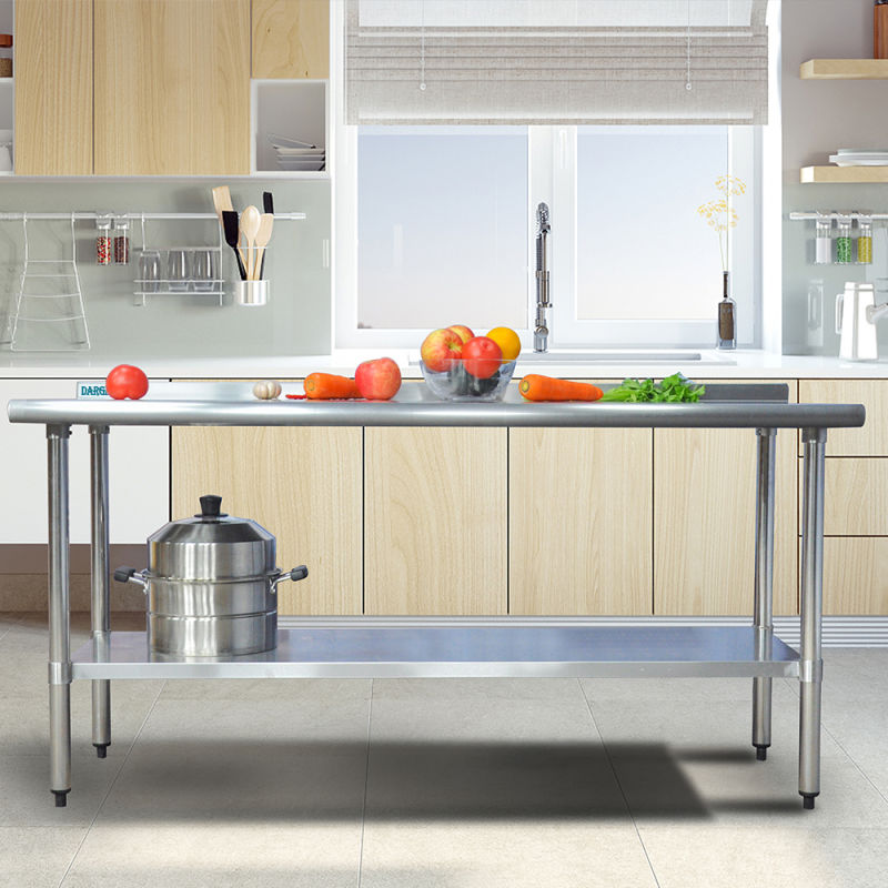 Stainless Steel Center Table Dining Table Folding Stainless Steel Table Set Fry Food Workbench