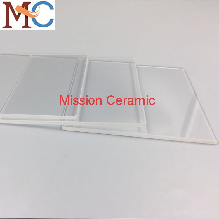 Clear Glass Plates Square Fused Silica Quartz Glass Plate