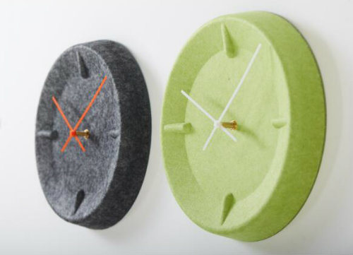 Polyester Fiber Office Decorative Acoustic Panel Wall Clock