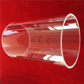 Large Diameter Transparent Fused Silica Quartz Glass Tube Quartz Pipeline