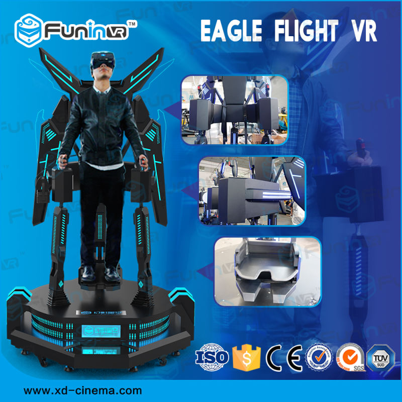 Sheet Metal Virtual Reality Standing Flight Simulator