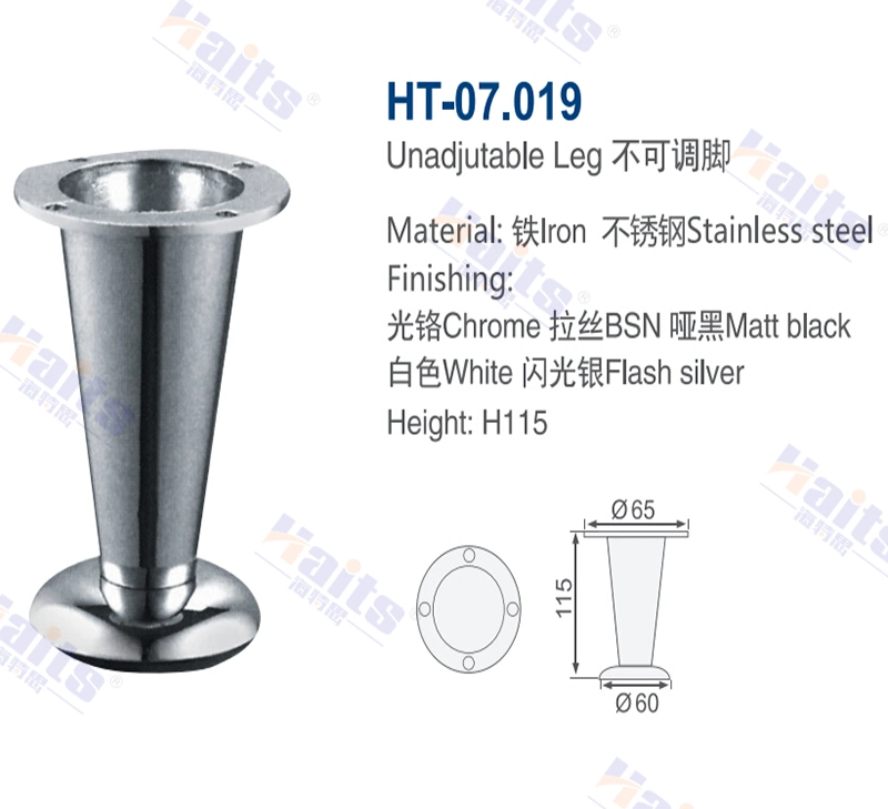 Cast Iron Chair Leg Chrome Bench Leg Feet for Cabinet