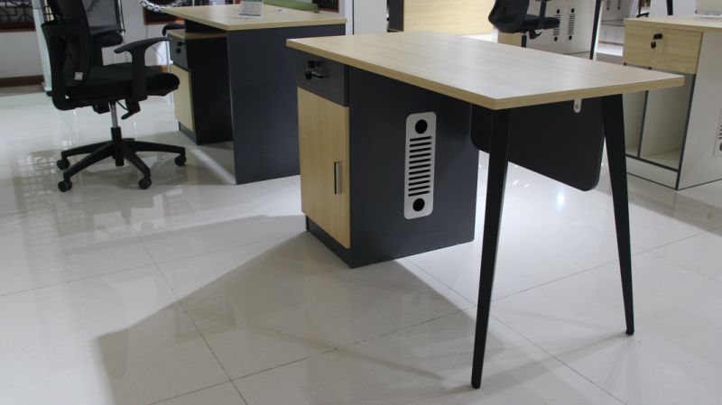 Office Furniture Wooden Computer Office Desk with Metal Legs