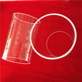 Large Diameter Transparent Fused Silica Quartz Glass Tube Quartz Pipeline