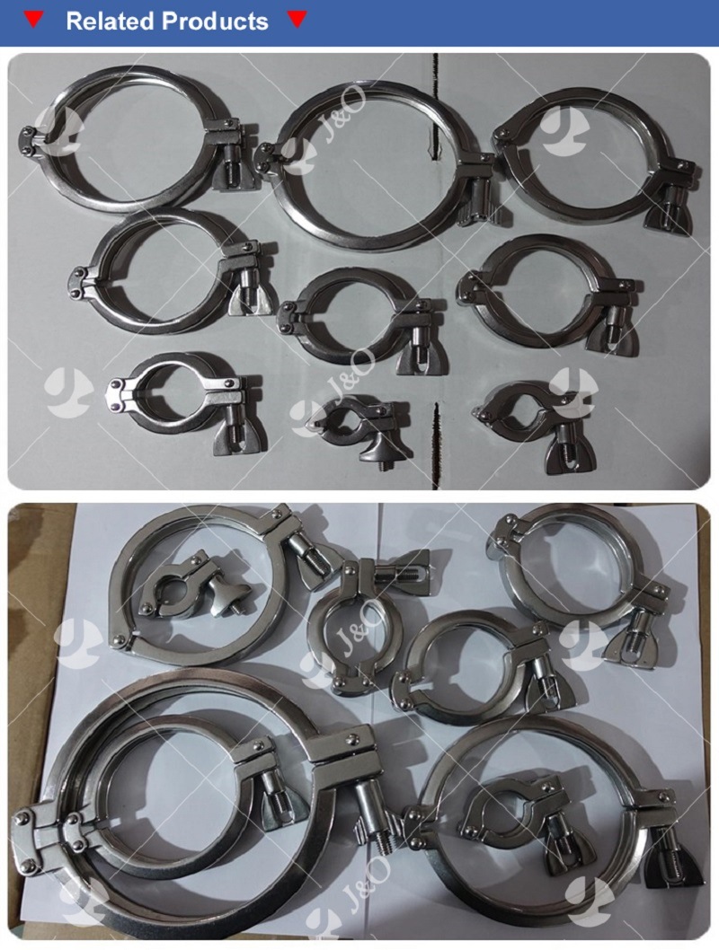 Sanitary 13EU Middle Type Stainless Steel Clamp