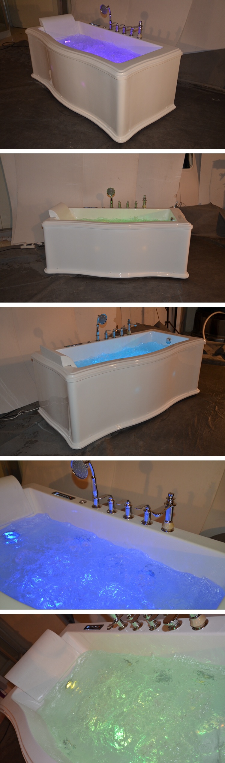 Unique Design Indoor Whirlpool Single Person Jacuzzi Bathtub Foshan China