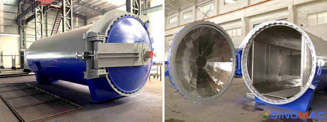 Full Automation Glass Autoclave for Flat and Bent Glass Sheet