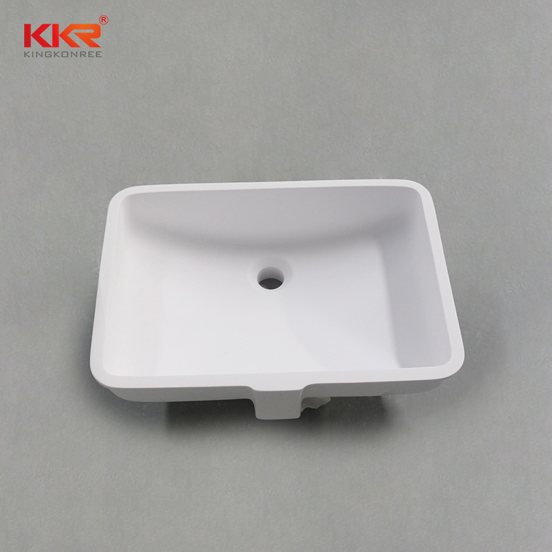 20" Modern Undermount Vanity Sink Porcelain Ceramic Lavatory Bathroom Sink