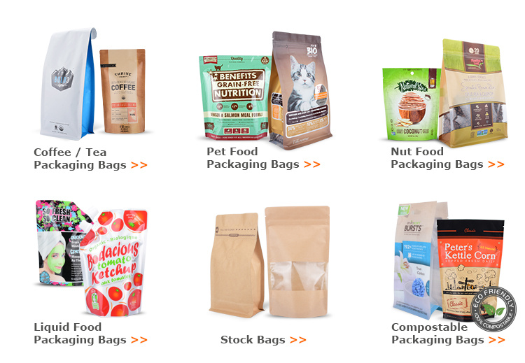 Food Packaging Bag Stand up Pouch Doypack