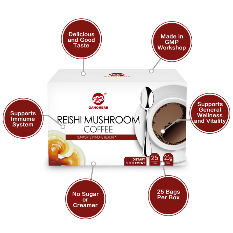 Private Label Black Coffee with Ganoderma Dxn Coffee Contracted Manufacturing