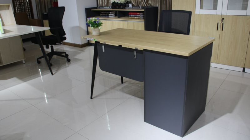 Office Furniture Wooden Computer Office Desk with Metal Legs