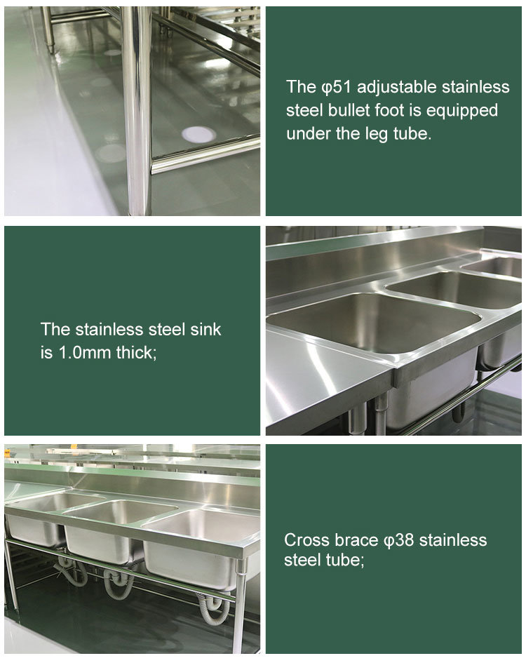 Stainless Steel Sink for Commercial Kitchen Restaurant Sink
