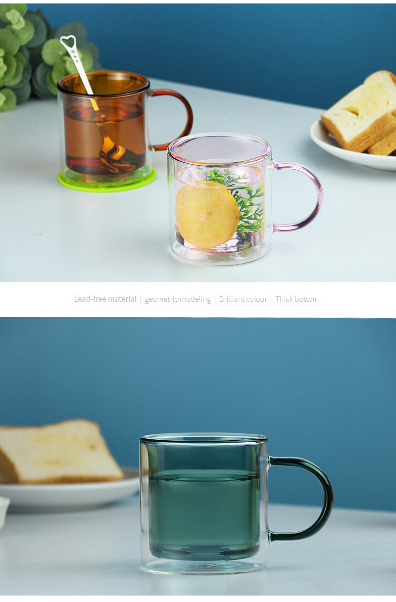 Insulated Coffee Mug Coffee Glass Double Wall Glass Coffee Cup Tea Cup