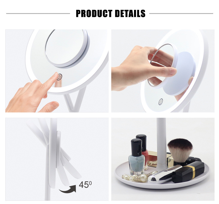 Mirror Product LED Mini Cosmetic Mirror