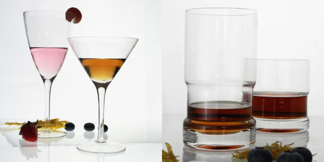 Crystal Glass 2 Piece Whisky Highball Glass Tumbler 450ml