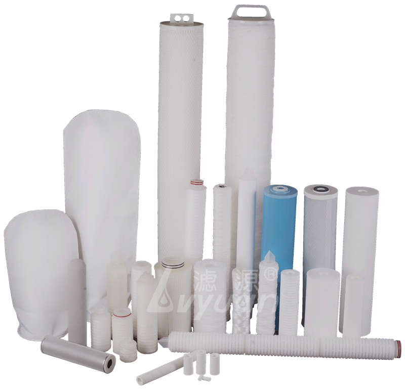 Industrial Water Filtration PTFE Pleated Filter Cartridge Membrane Filter