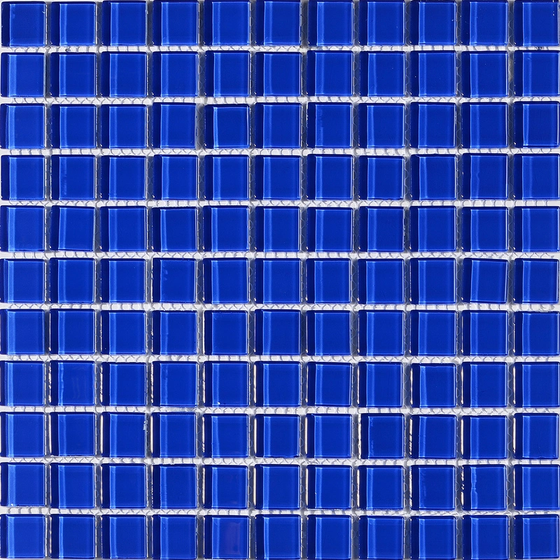 Clearance 23X23mm Glossy Mix Color Glass Square Pool Mosaic Swimming Pool Tiles