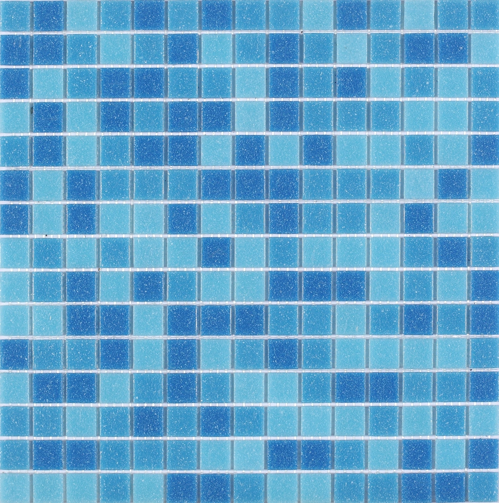 Cheap Rate Blue Mixed Glass Mosaic Tile Inground Commercial Outdoor Pool Tiles