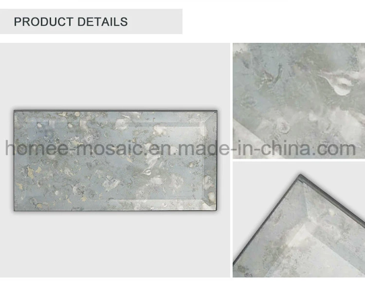 Antiquing Mirror Subway Tile Beveled Mirror Kitchen Backsplash Mosaic Tile