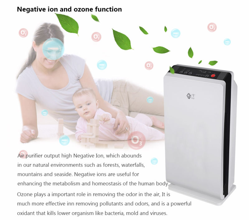 UV Sterilization Ozone Air Cleaner Air Purifier with Remote Control