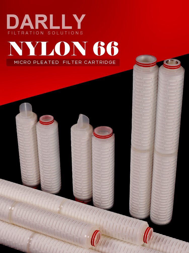 Darlly Absolute-Rated Nylon 66 Membrane Micron Filter Cartridge for Food and Beverage