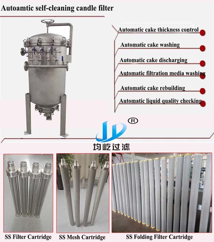 Candle Type Diatomite Filter for Beer/Wine/Other Beverage