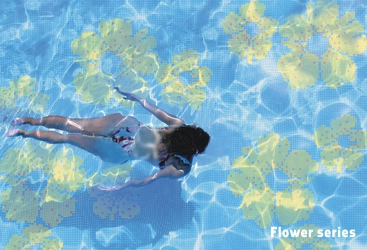 Hotel 20X20mm Blue Glass Mosaic Tile Wholesale Cheap Vintage Swimming Pool Tile for Sale