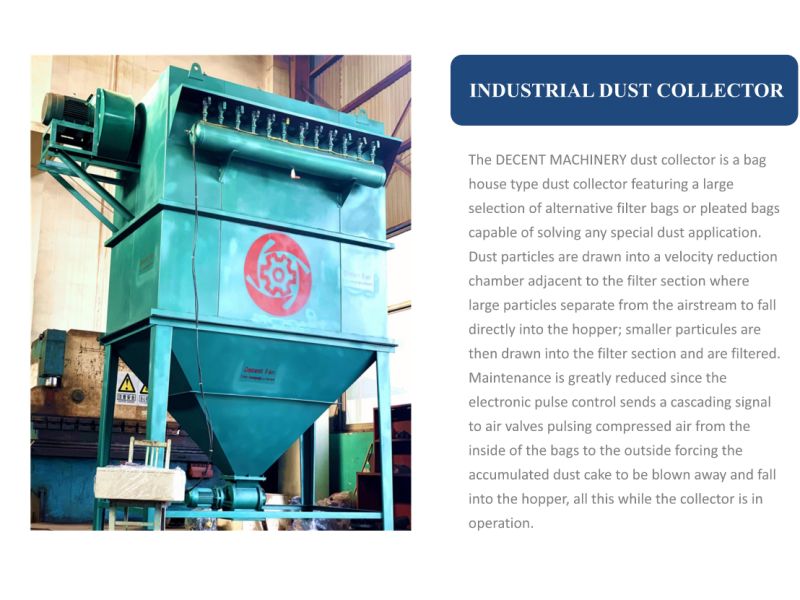 Workshop Electric Dust Collector Paper Galvanized Steel Bag Filter Supplier