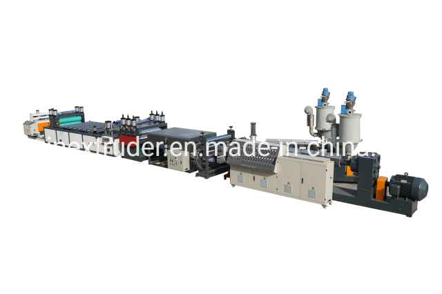 New Technology Plastic Pet Corrugated Wave Roof Tile Extrusion Line