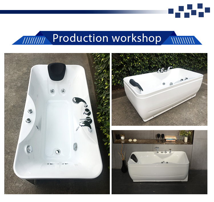 Factory Directly 1500*750*650mm Cheap Price Hand Control Massage Bathtub Factory (Q348)