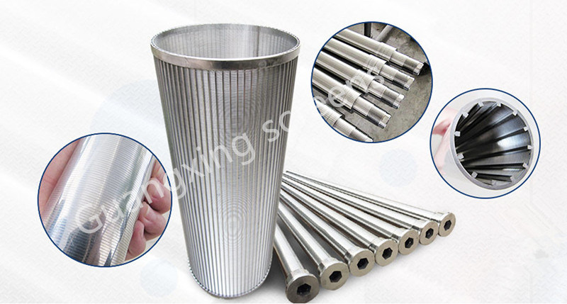 China Manufacturer Wedge Wire Screen 0.01mm Slotted Tube Juice Candle Filter